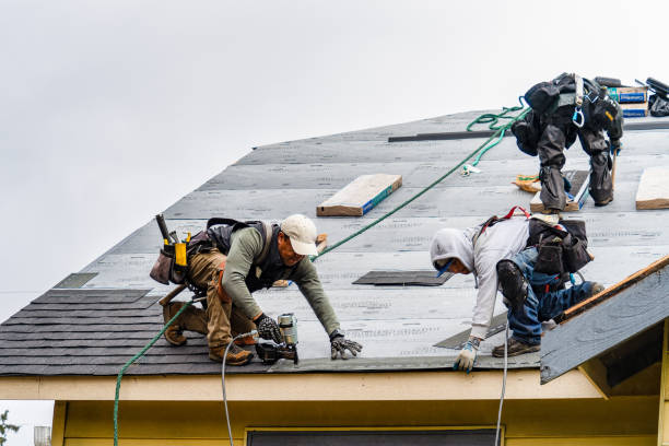 Professional Gutter Installation technician working in Council, NC